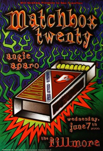 Matchbox Twenty - The Fillmore - June 7, 2000 (Poster)