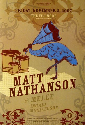 Matt Nathanson - The Fillmore - November 2, 2007 (Poster)
