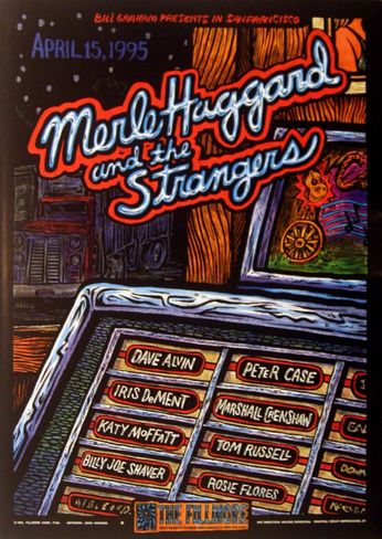Merle Haggard And The Strangers -The Fillmore - April 15, 1995 (Poster)