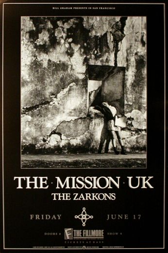 Mission UK - The Fillmore - June 17, 1988 (Poster)