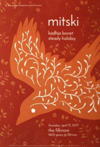 Mitski - The Fillmore - April 13, 2017 (Poster)