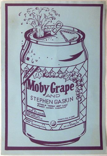 Moby Grape and Stephen Gaskin - Maritime Hall SF - June 30, 1996 (Poster)