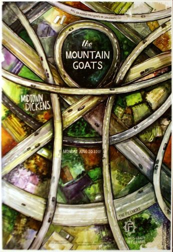 Mountain Goats - The Fillmore - June 20, 2011 (Poster)