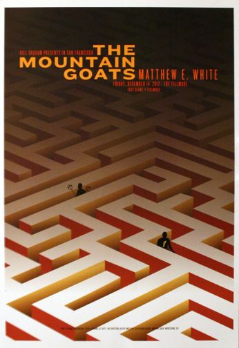 Mountain Goats - The Fillmore - December 14, 2012 (Poster)
