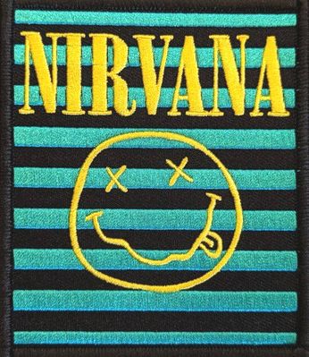 Nirvana - Stripes & Smiley (Patch)