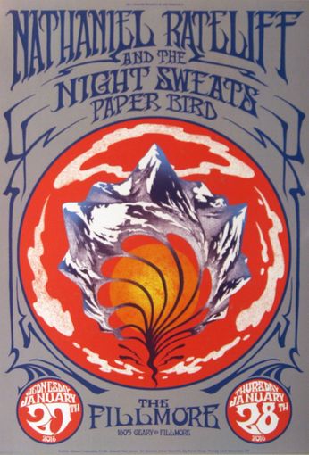 Nathaniel Rateliff And The Night Sweats - The Fillmore - January 27 & 28, 2016 (Poster)
