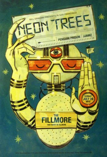 Neon Trees - The Fillmore - July 29, 2012 (Poster)