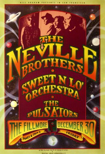 Neville Brothers - The Fillmore - December 30, 1994 (Poster)