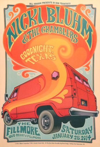 Nicki Bluhm & The Gamblers - The Fillmore - January 25, 2014 (Poster)