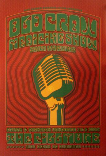 Old Crow Medicine Show - The Fillmore - November 7 & 8, 2008 (Poster)