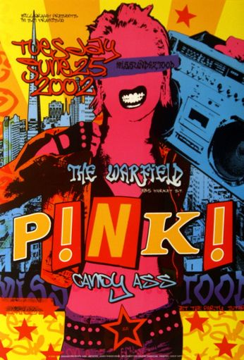 P!NK (Pink) - The Warfield SF - June 25, 2002 (Poster)
