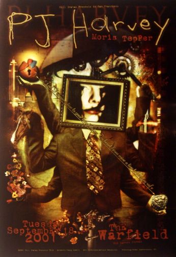 PJ Harvey - The Warfield SF - September 18, 2001 (Poster)