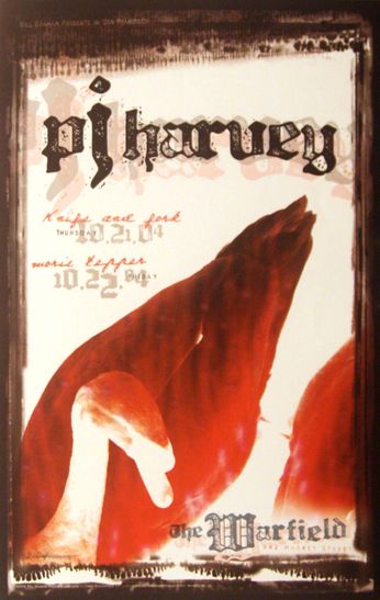 PJ Harvey - The Warfield SF - October 21 & 22, 2004 (Poster)