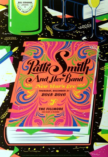 Patti Smith And Her Band - The Fillmore - December 31, 2015 (Poster)
