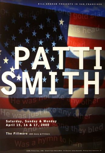 Patti Smith - The Fillmore - April 15-17, 2000 (Poster)