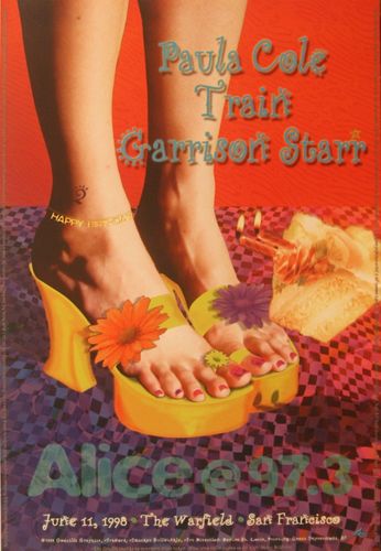 Paula Cole / Train - The Warfield SF - June 11, 1998 (Poster)