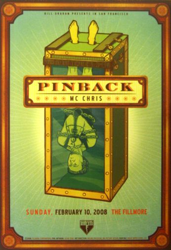 Pinback - The Fillmore - February 10, 2008 (Poster)