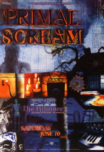 Primal Scream - The Fillmore - June 10, 2000 (Poster)