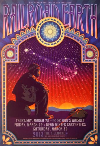 Railroad Earth - The Fillmore - March 28-30, 2013 (Poster)