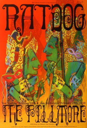 RatDog - The Fillmore - February 24 & 25, 1998 (Poster)