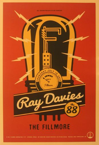 Ray Davies - The Fillmore - July 19, 2012 (Poster)