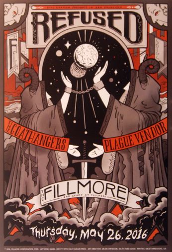 Refused - The Fillmore - May 26, 2016 (Poster)