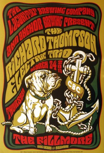 Richard Thompson Electric Trio - The Fillmore - March 24, 2011 (Poster)