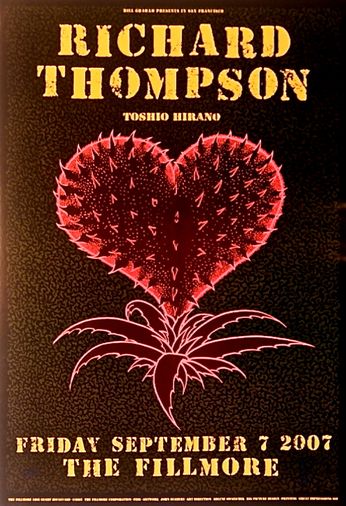 Richard Thompson - The Fillmore - September 7, 2007 (Poster)