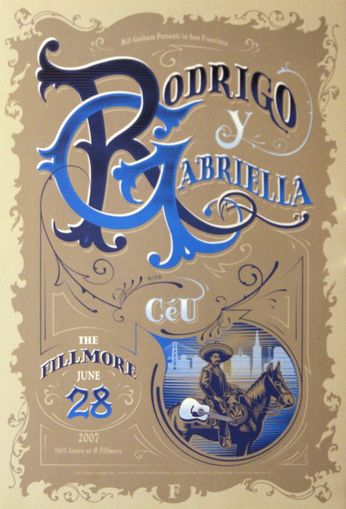 Rodrigo Y Gabriela - The Fillmore - June 28, 2007 (Poster)