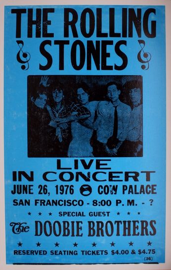 Rolling Stones - Cow Palace - June 26, 1976 (Poster)