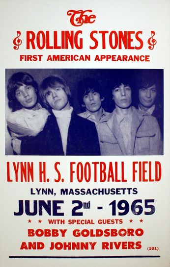 Rolling Stones - Lynn H.S. Football Field - June 2, 1965 (Poster)