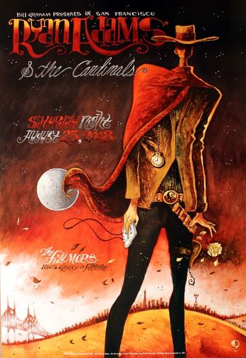 Ryan Adams & The Cardinals - The Fillmore - August 23, 2008 (Poster)