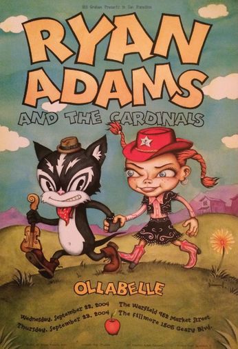 Ryan Adams & The Cardinals - The Warfield / The Fillmore - September 22 / 23, 2004 (Poster)