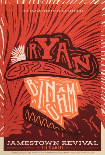 Ryan Bingham - The Fillmore - November 17, 2015 (Poster) 
