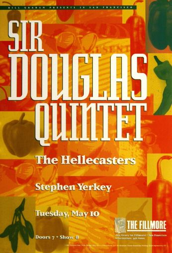 Sir Douglas Quintet - The Fillmore - May 10, 1994 (Poster)
