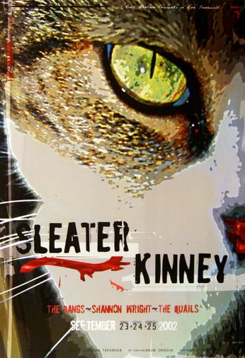 Sleater-Kinney - The Fillmore - September 23-25, 2002 (Poster)