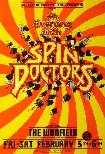 Spin Doctors - The Warfield SF - February 5 & 6, 1993 (Poster)