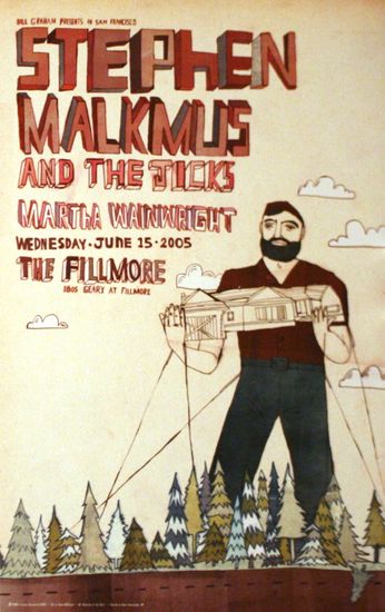 Stephen Malkmus And The Jicks - The Fillmore - June 15, 2005 (Poster)