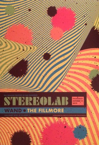 Stereolab - The Fillmore - October 17, 2019 (Poster)