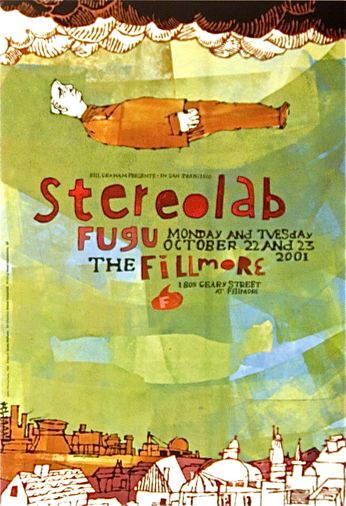Stereolab - The Fillmore - October 22 & 23, 2001 (Poster)