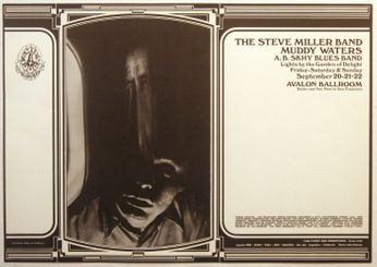 Steve Miller Band / Muddy Waters / A.B. Skhy Blues Band - Avalon Ballroom SF - September 20-22, 1968 (Poster)