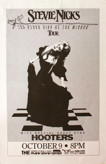 Stevie Nicks / Hooters - Frank Erwin Center - October 9, 1989 (Poster)