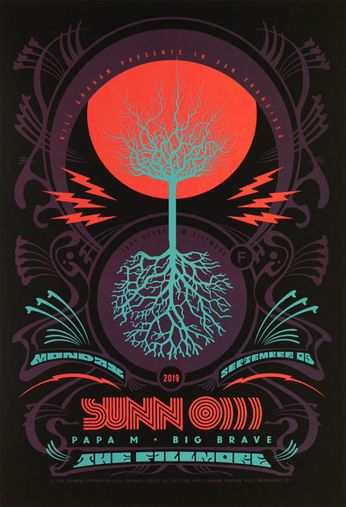 Sunn O))) - The Fillmore - September 9, 2019 (Poster)