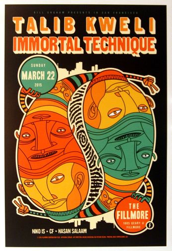 Talib Kweli - The Fillmore - March 22, 2015 (Poster)