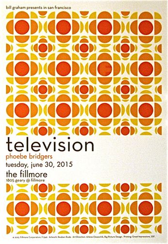 Television - The Fillmore - June 30, 2015 (Poster)