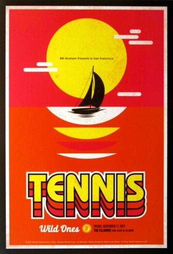 Tennis - The Fillmore - November 17, 2017 (Poster)