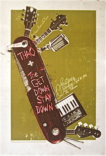 Thao & The Get Down Stay Down - The Fillmore - April 30, 2016 (Poster)