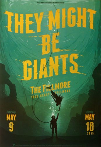 They Might Be Giants - The Fillmore - May 9, 2015 (Poster)