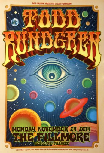 Todd Rundgren - The Fillmore - November 24, 2014 (Poster)