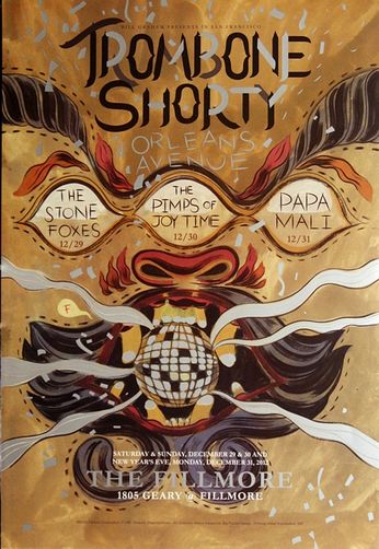 Trombone Shorty - The Fillmore - December 29, 30 & 31, 2012 (Poster)